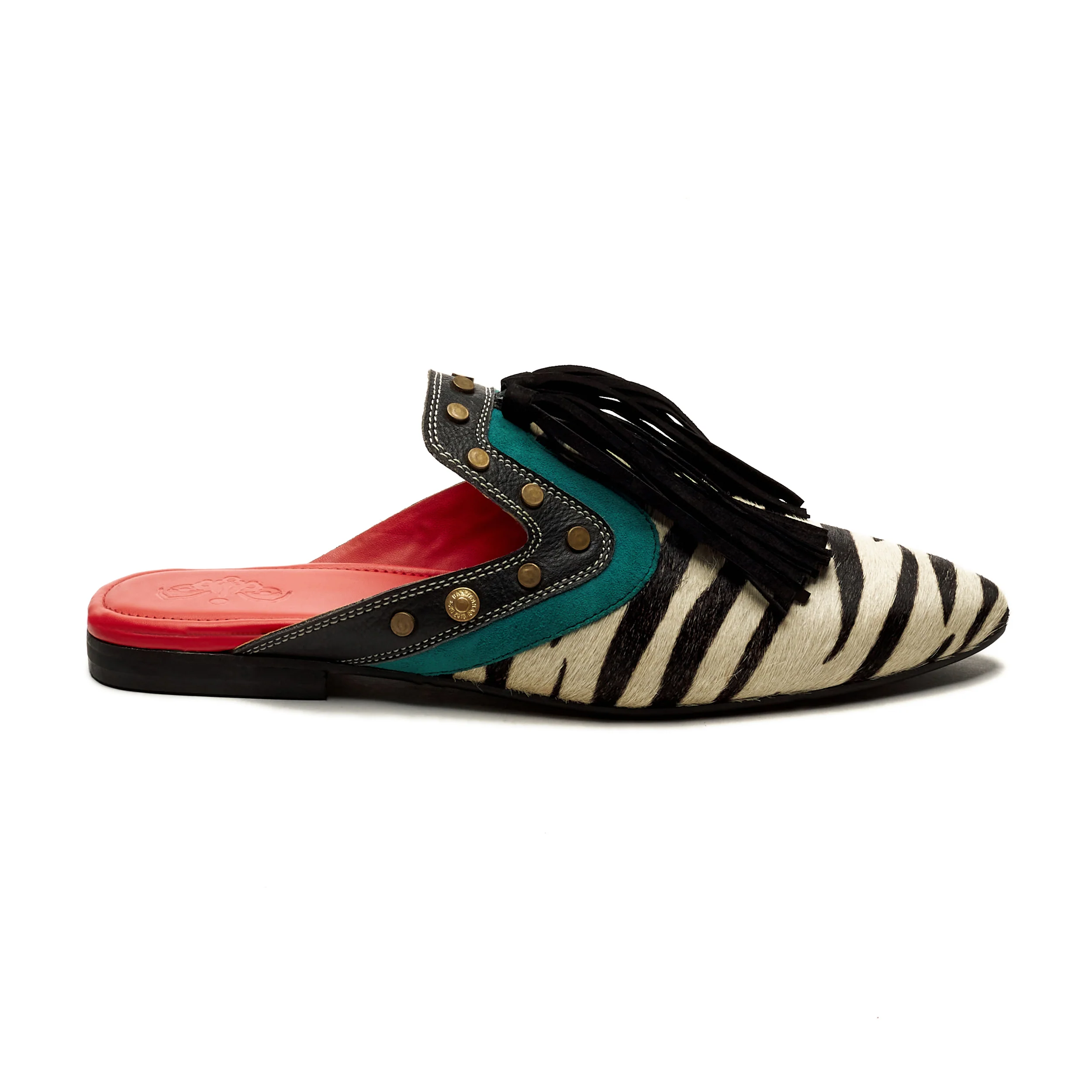Zebra Cone Mules Women - Image 4
